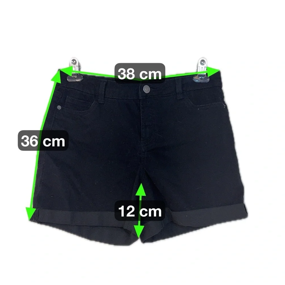 George Black High-Waisted Jean Shorts Size 6 – Classic Fit, Everyday Essential - Picture 4 of 4